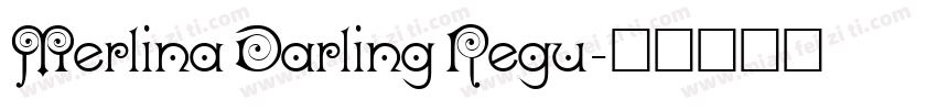 Merlina Darling Regu字体转换